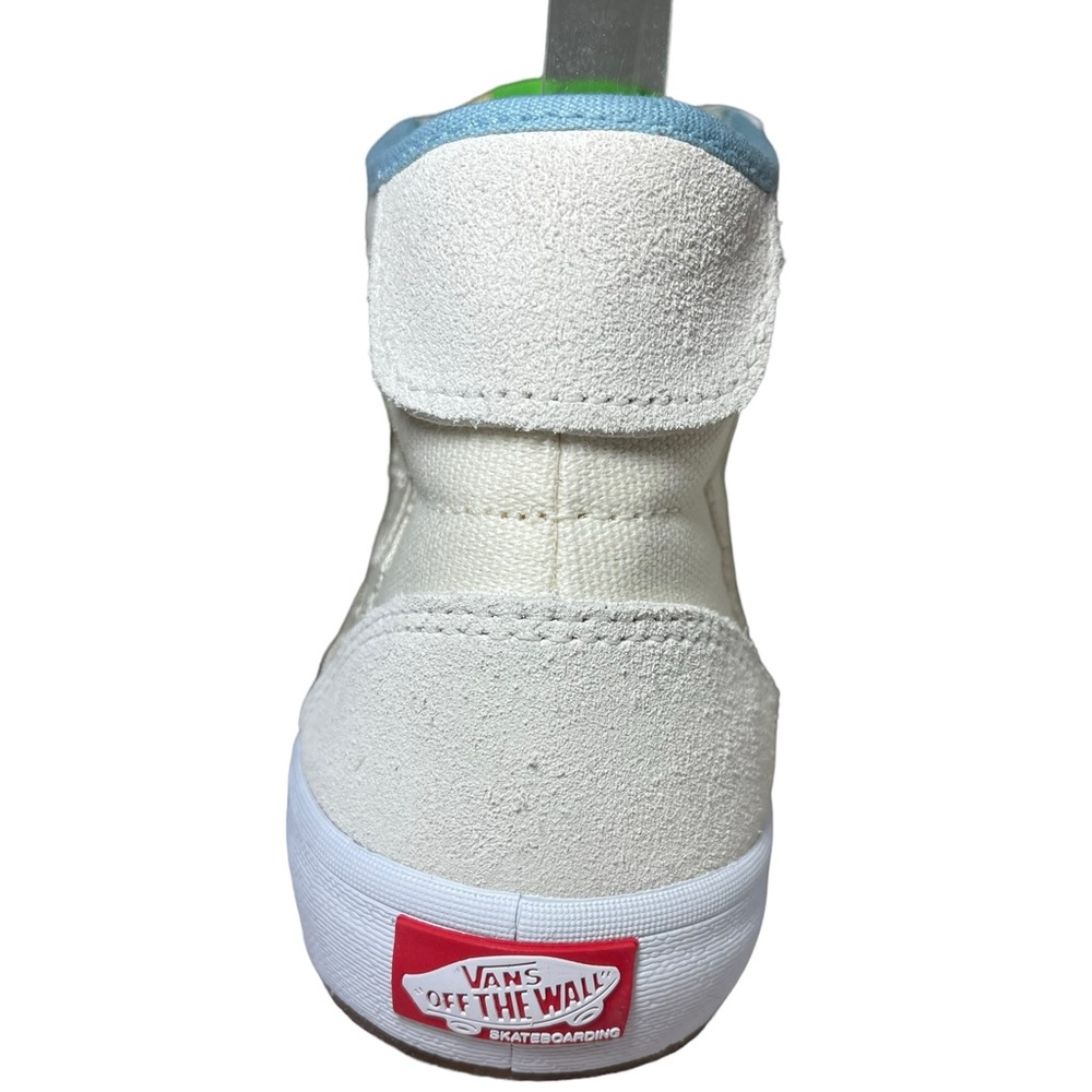VANS Sk8-Hi High Top White Sneakers SESAME STREET Suede Canvas New Rare - Picture 15 of 16